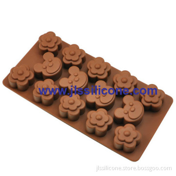 Deep Intricate Designed Silicone Chocolate Molds With 14 Cavities 